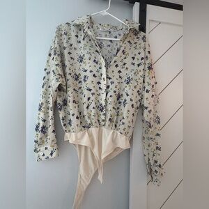 Floral Long Sleeve Bodysuit
